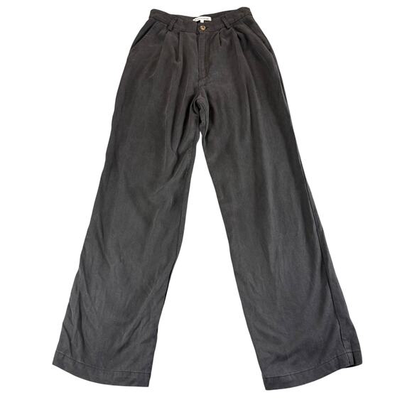 Reformation Pants - Reformation Pants Womens 4P Wide Leg High Rise Tencel Lyocell Pleated Dressy